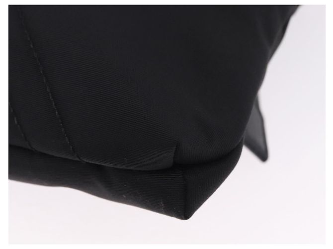 GIVENCHY Schultertasche Nylon Schwarz Silber Auth ar14128A - Ansicht 13