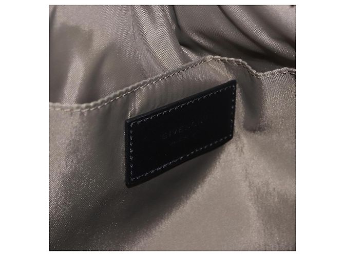 GIVENCHY Schultertasche Nylon Schwarz Silber Auth ar14128A - Ansicht 16
