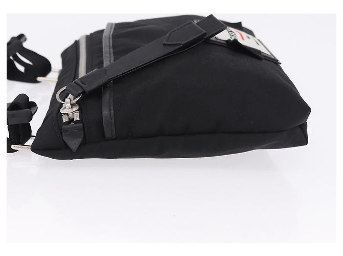 GIVENCHY Schultertasche Nylon Schwarz Silber Auth ar14128A - Ansicht 5