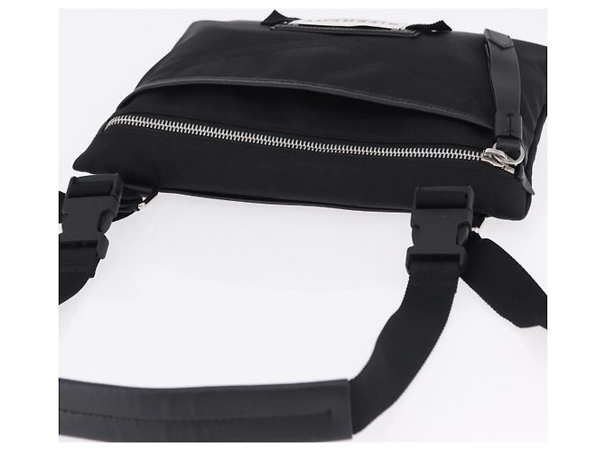 GIVENCHY Schultertasche Nylon Schwarz Silber Auth ar14128A - Ansicht 6