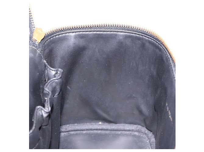 CHANEL COCO Mark Vanity Hand Bag Caviar Skin Black Gold CC Auth ki6768SAV Nero D'oro - vista 18