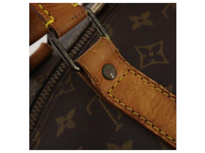 LOUIS VUITTON Monogram Keepall Bandouliere 55 Borsa Boston M41414 LV Auth 192976 Monogramma - vista 17