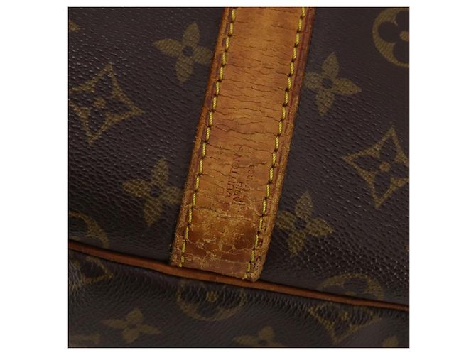 LOUIS VUITTON Monogram Keepall Bandouliere 55 Borsa Boston M41414 LV Auth 192976 Monogramma - vista 18