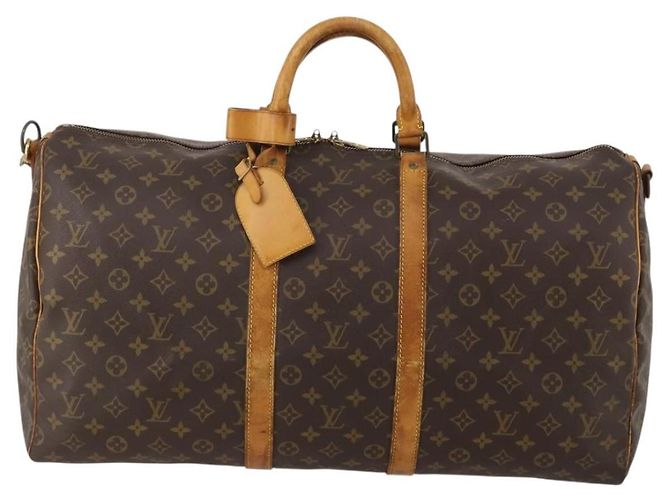 LOUIS VUITTON Monogram Keepall Bandouliere 55 Borsa Boston M41414 LV Auth 192976 Monogramma - vista 2