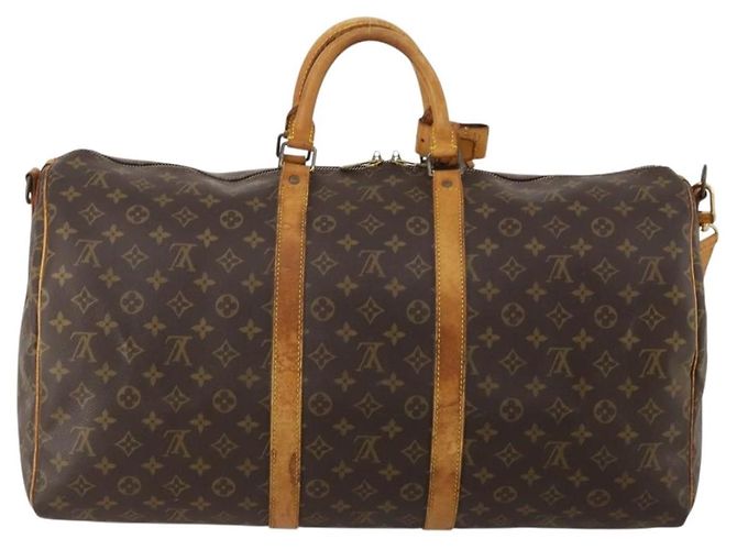 LOUIS VUITTON Monogram Keepall Bandouliere 55 Borsa Boston M41414 LV Auth 192976 Monogramma - vista 3