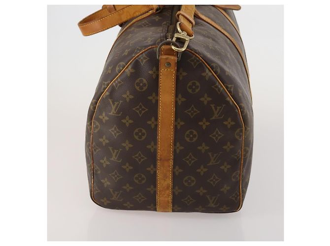 LOUIS VUITTON Monogram Keepall Bandouliere 55 Borsa Boston M41414 LV Auth 192976 Monogramma - vista 4