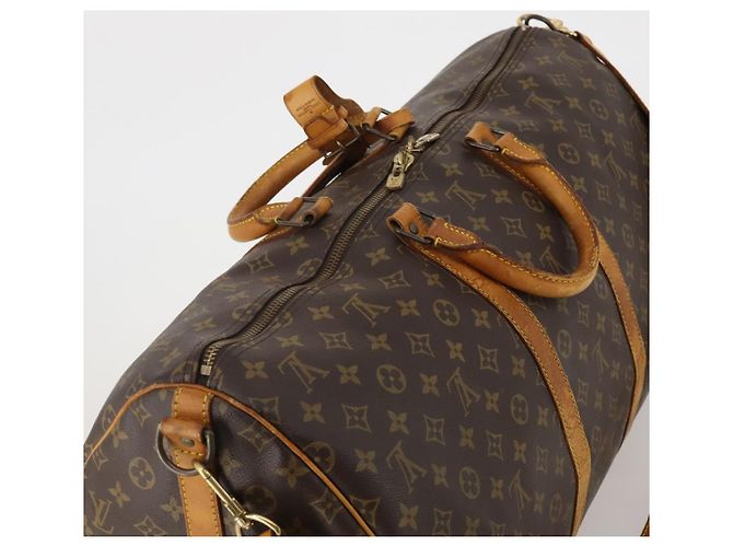 LOUIS VUITTON Monogram Keepall Bandouliere 55 Borsa Boston M41414 LV Auth 192976 Monogramma - vista 6