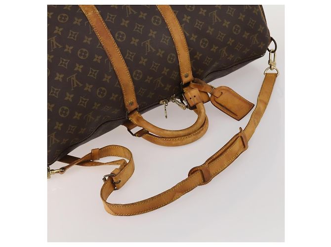 LOUIS VUITTON Monogram Keepall Bandouliere 55 Borsa Boston M41414 LV Auth 192976 Monogramma - vista 7