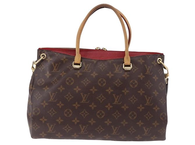 LOUIS VUITTON Borsa Monogram Pallas MM 2way Rossa M41175 LV Auth ep15485 Rosso Monogramma - vista 2