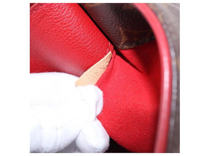 LOUIS VUITTON Borsa Monogram Pallas MM 2way Rossa M41175 LV Auth ep15485 Rosso Monogramma - vista 26
