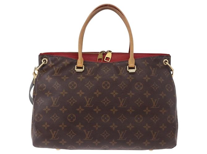 LOUIS VUITTON Borsa Monogram Pallas MM 2way Rossa M41175 LV Auth ep15485 Rosso Monogramma - vista 3
