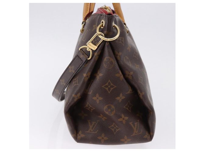 LOUIS VUITTON Borsa Monogram Pallas MM 2way Rossa M41175 LV Auth ep15485 Rosso Monogramma - vista 4