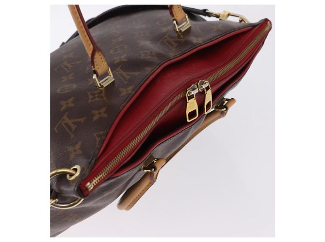 LOUIS VUITTON Borsa Monogram Pallas MM 2way Rossa M41175 LV Auth ep15485 Rosso Monogramma - vista 6