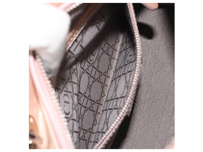 Borsa Christian Dior Lady Dior Canage Large in pelle vernice 2way Rosa Autentica 193127 Argento - vista 23