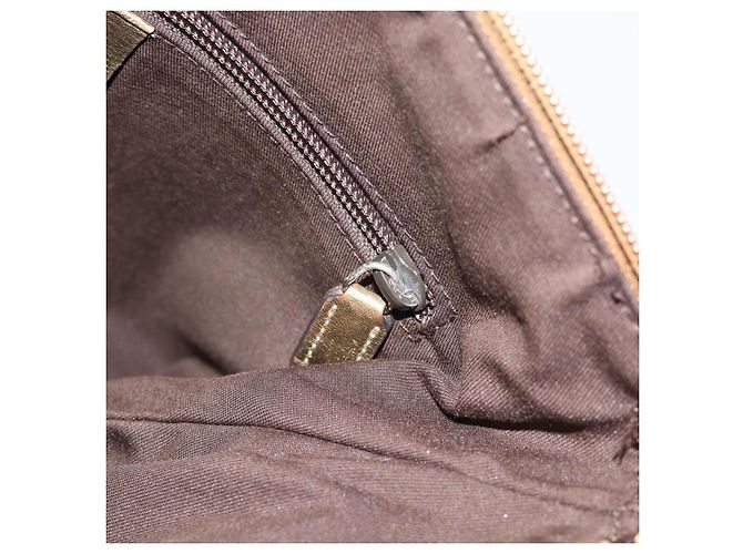 Borsa a Spalla GUCCI GG Canvas Beige Oro 145857 Auth BA14114 D'oro - vista 19