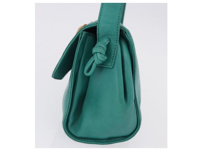 Borsa a Spalla LOEWE in Pelle Verde Oro Auth 190720A D'oro - vista 4
