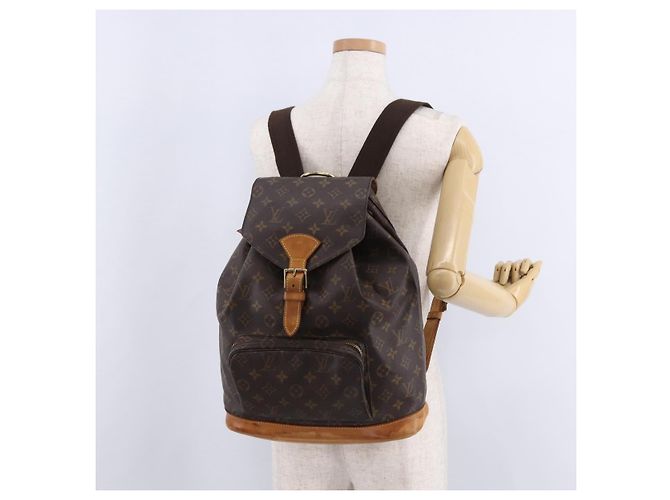 LOUIS VUITTON Zaino Monogram Montsouris GM M51135 LV Auth 192651A Monogramma - vista 27