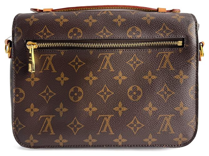 Louis Vuitton Pochette Metis Canvas Flap Crossbody Monogram Marrone - vista 2
