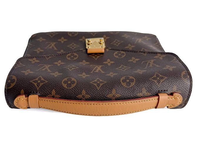 Louis Vuitton Pochette Metis Canvas Flap Crossbody Monogram Marrone - vista 6