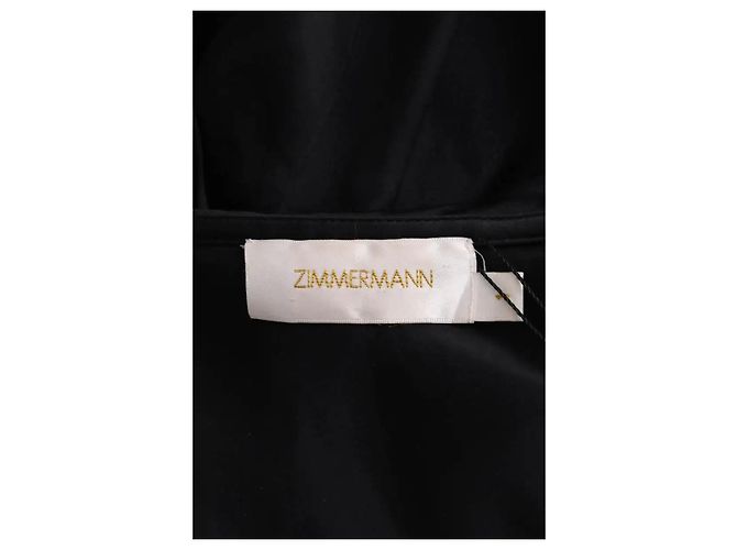 Zimmermann Kleid aus schwarzer Seide - Ansicht 4