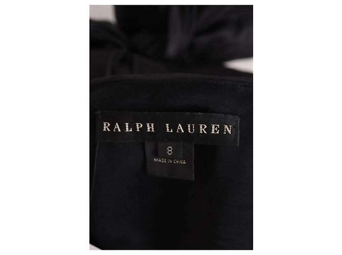 Top sin mangas de seda negro Ralph Lauren - vista 4