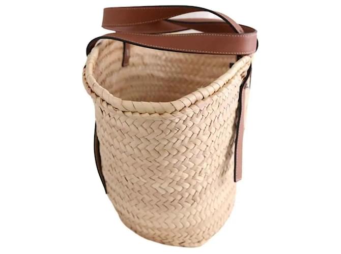 Cesto Loewe in vimini beige - vista 2