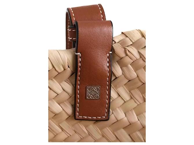 Cesto Loewe in vimini beige - vista 5