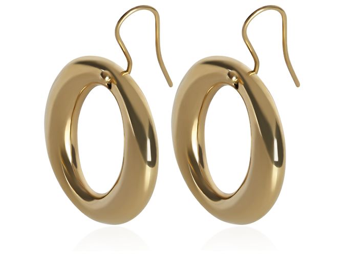 Orecchini Tiffany & Co. in oro giallo Elsa Peretti Sevillana - vista 3