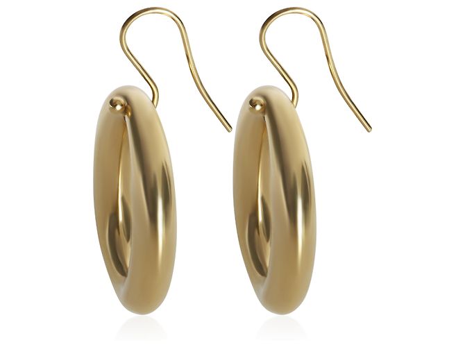 Orecchini Tiffany & Co. in oro giallo Elsa Peretti Sevillana - vista 4