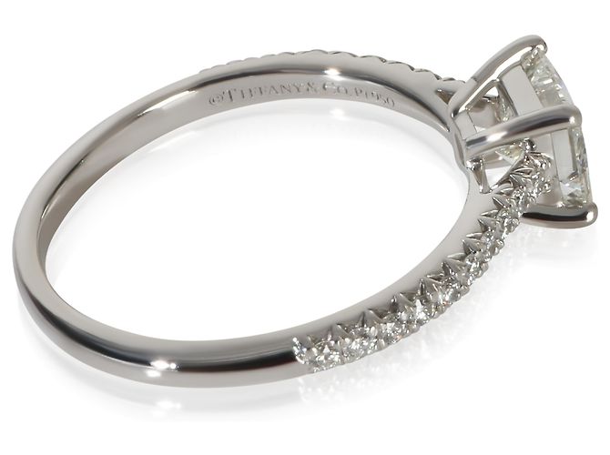 Anel de noivado Tiffany & Co. Novo com diamante Princess de 0.74 ct - vista 4