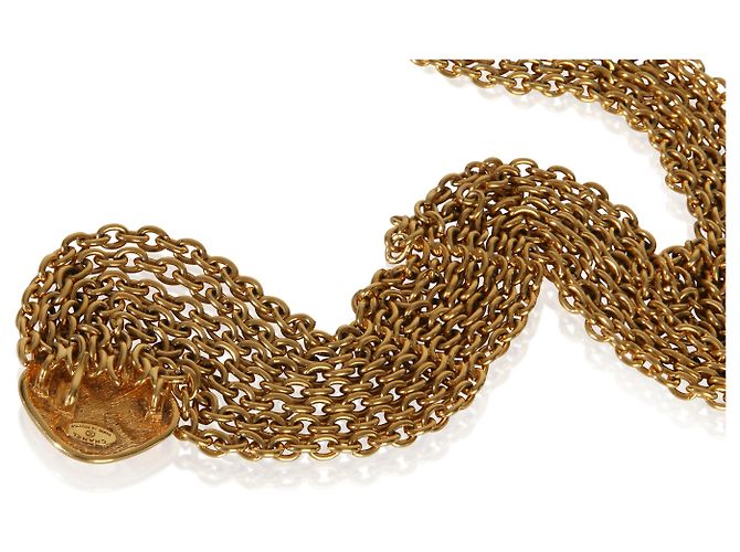 Gabrielle Collana Chanel Vintage Matelasse a più fili placcata oro - vista 2