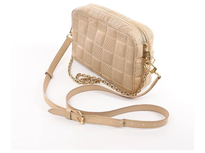 Louis Vuitton Troca MM Damier Quilt Crossbody Bag in Beige M59111 - view 3
