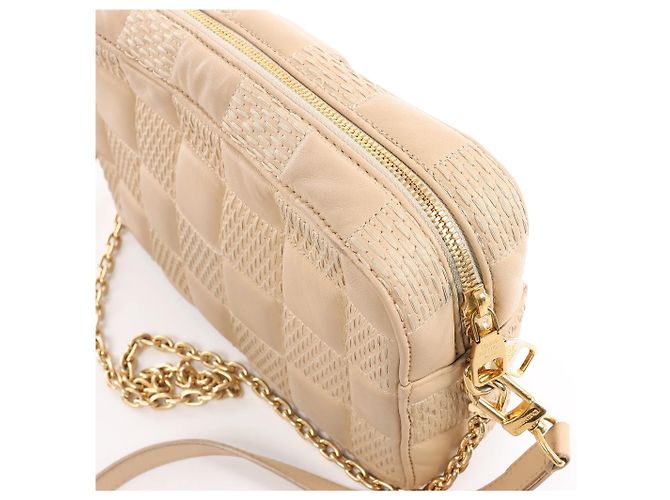 Louis Vuitton Troca MM Damier Quilt Crossbody Bag in Beige M59111 - view 4