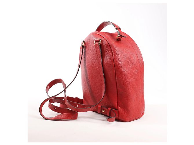 Twist Zaino Louis Vuitton Sorbonne Monogram Empreinte in Rosso M44015 - vista 3