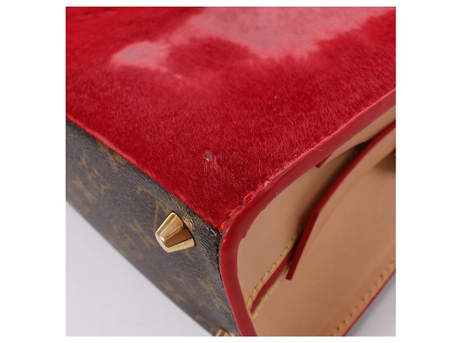 Borsa Louis Vuitton x Christian Louboutin Monogram Iconoclast in Marrone x Rosso M41234 Beige - view 12