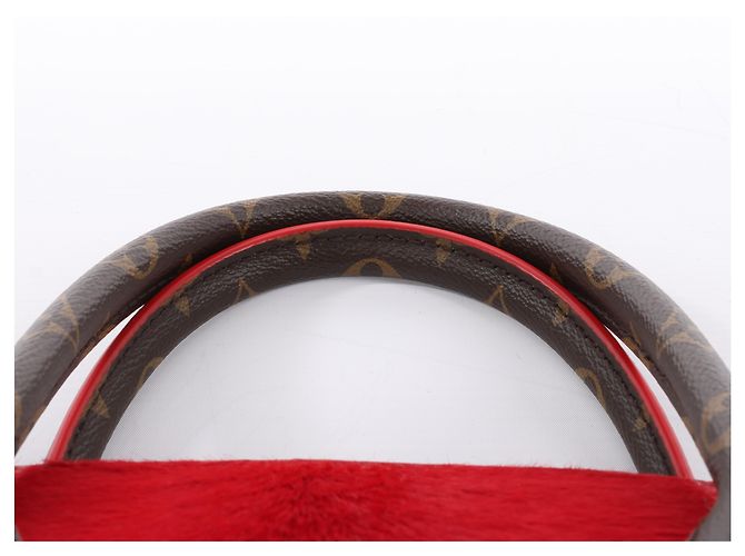 Borsa Louis Vuitton x Christian Louboutin Monogram Iconoclast in Marrone x Rosso M41234 Beige - view 14