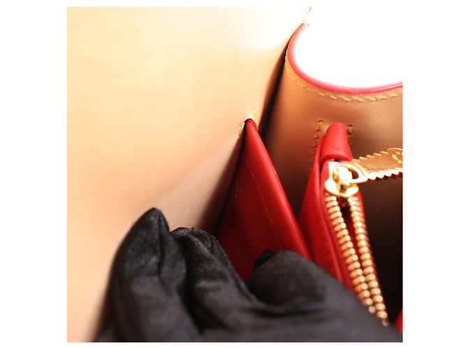 Borsa Louis Vuitton x Christian Louboutin Monogram Iconoclast in Marrone x Rosso M41234 Beige - view 16