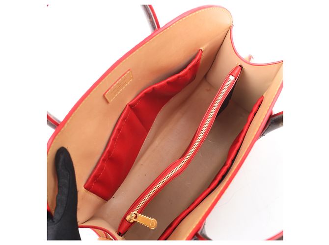 Borsa Louis Vuitton x Christian Louboutin Monogram Iconoclast in Marrone x Rosso M41234 Beige - view 18