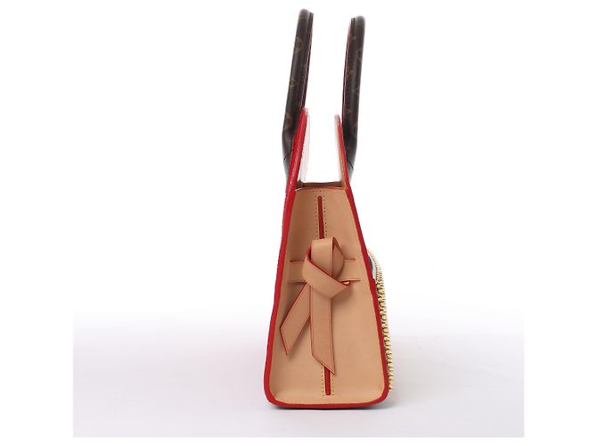 Borsa Louis Vuitton x Christian Louboutin Monogram Iconoclast in Marrone x Rosso M41234 Beige - view 3