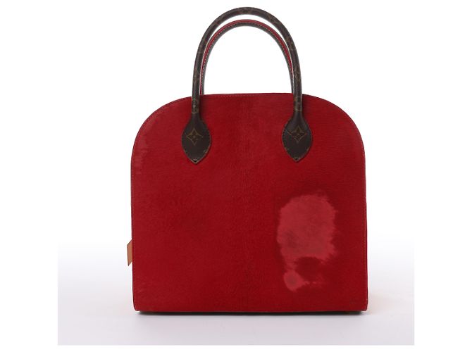 Borsa Louis Vuitton x Christian Louboutin Monogram Iconoclast in Marrone x Rosso M41234 Beige - view 4