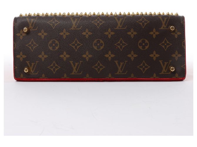 Borsa Louis Vuitton x Christian Louboutin Monogram Iconoclast in Marrone x Rosso M41234 Beige - view 9