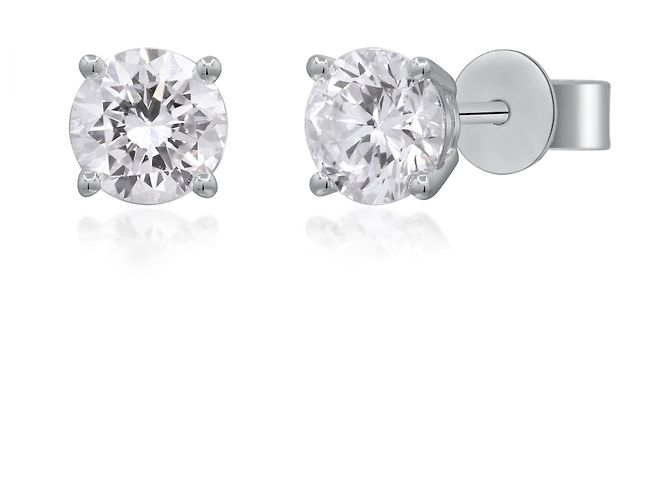 Autre Marque Orecchini in Diamante Lab-Grown White Gold 1.51 ctw - vista 3