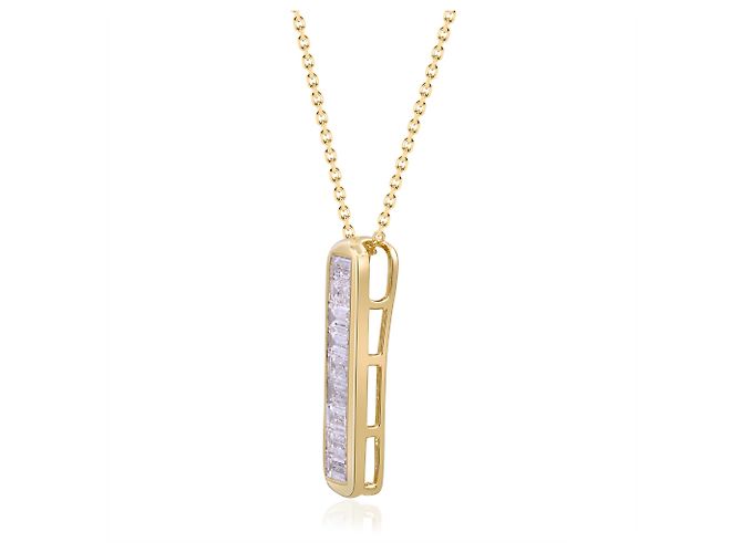 Autre Marque Pendente in oro giallo con diamante coltivato in laboratorio 0.88 ctw - vista 2