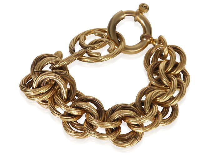 Gabrielle Bracciale CC Vintage 1993 placcato oro Chanel - vista 4