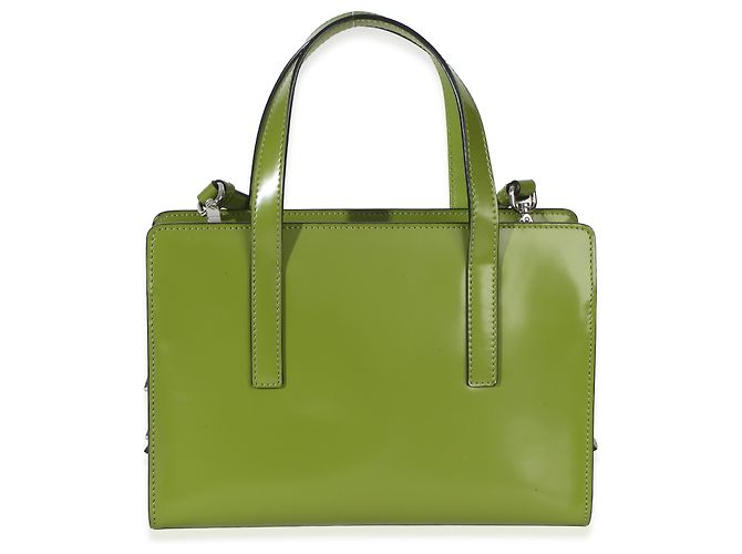 Mini borsa Re-Edition 1995 in pelle spazzolata verde Prada - vista 2