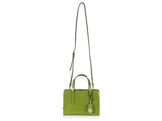 Mini borsa Re-Edition 1995 in pelle spazzolata verde Prada - vista 5