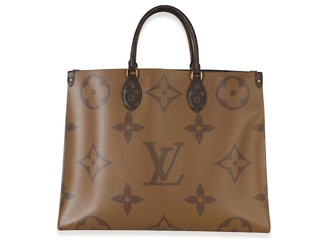 Louis Vuitton Reverse Monogram Canvas Onthego GM Marrone - vista 2