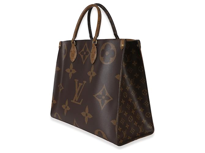 Louis Vuitton Reverse Monogram Canvas Onthego GM Marrone - vista 3