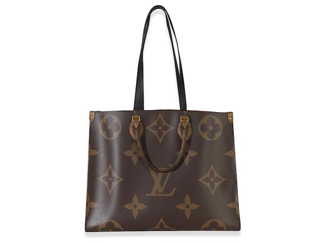 Louis Vuitton Reverse Monogram Canvas Onthego GM Marrone - vista 5