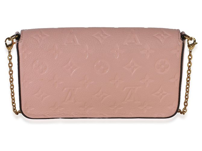 Louis Vuitton Rose Poudre Monogram Empreinte Felicie Pochette Rosa - vista 2
